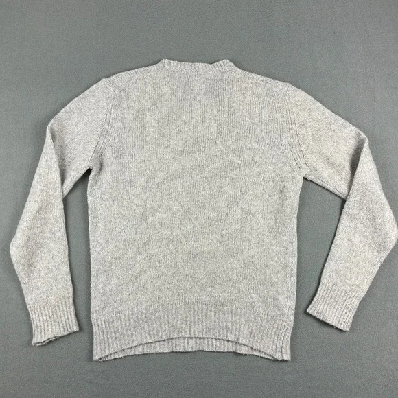 Woolrich Sweater Mens Small Gray Mix Wool/Nylon Pullover Crewneck Italy